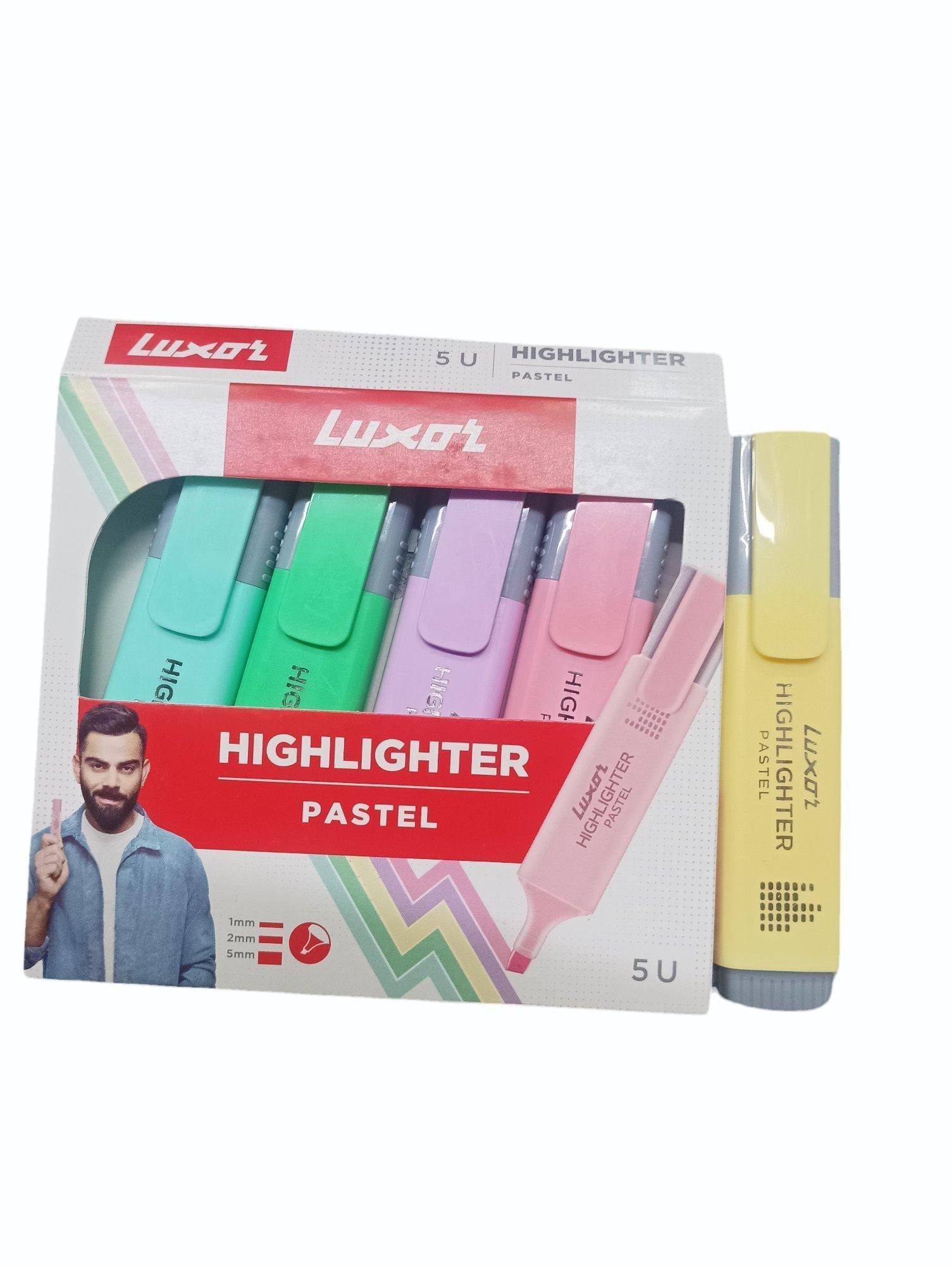Luxor 5U Highlighter Pastel Set of 5